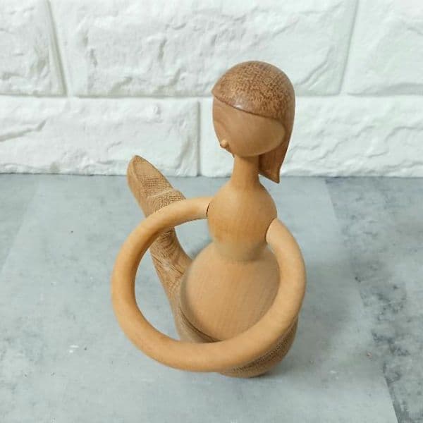 超稀少 木製 アーキテクトメイド マーメイド オブジェ デンマーク製 人魚