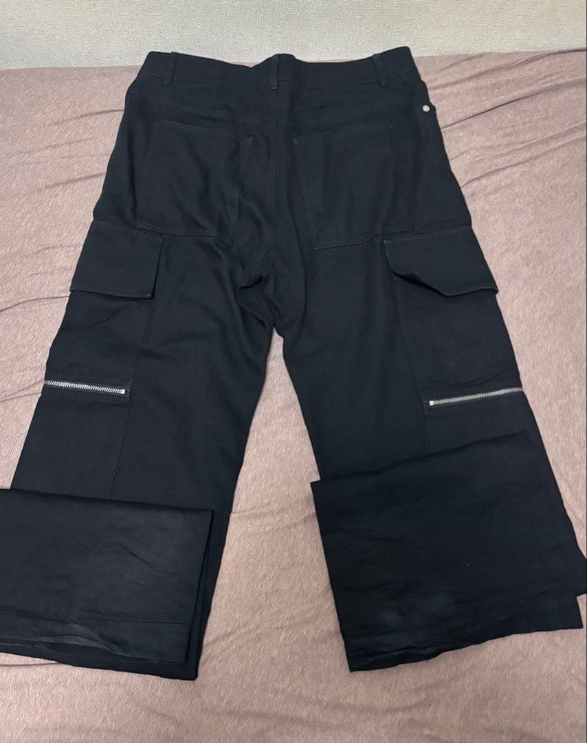 1017 ALYX 9SM ブラックワイドカーゴパンツ