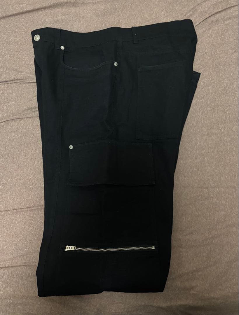 1017 ALYX 9SM ブラックワイドカーゴパンツ