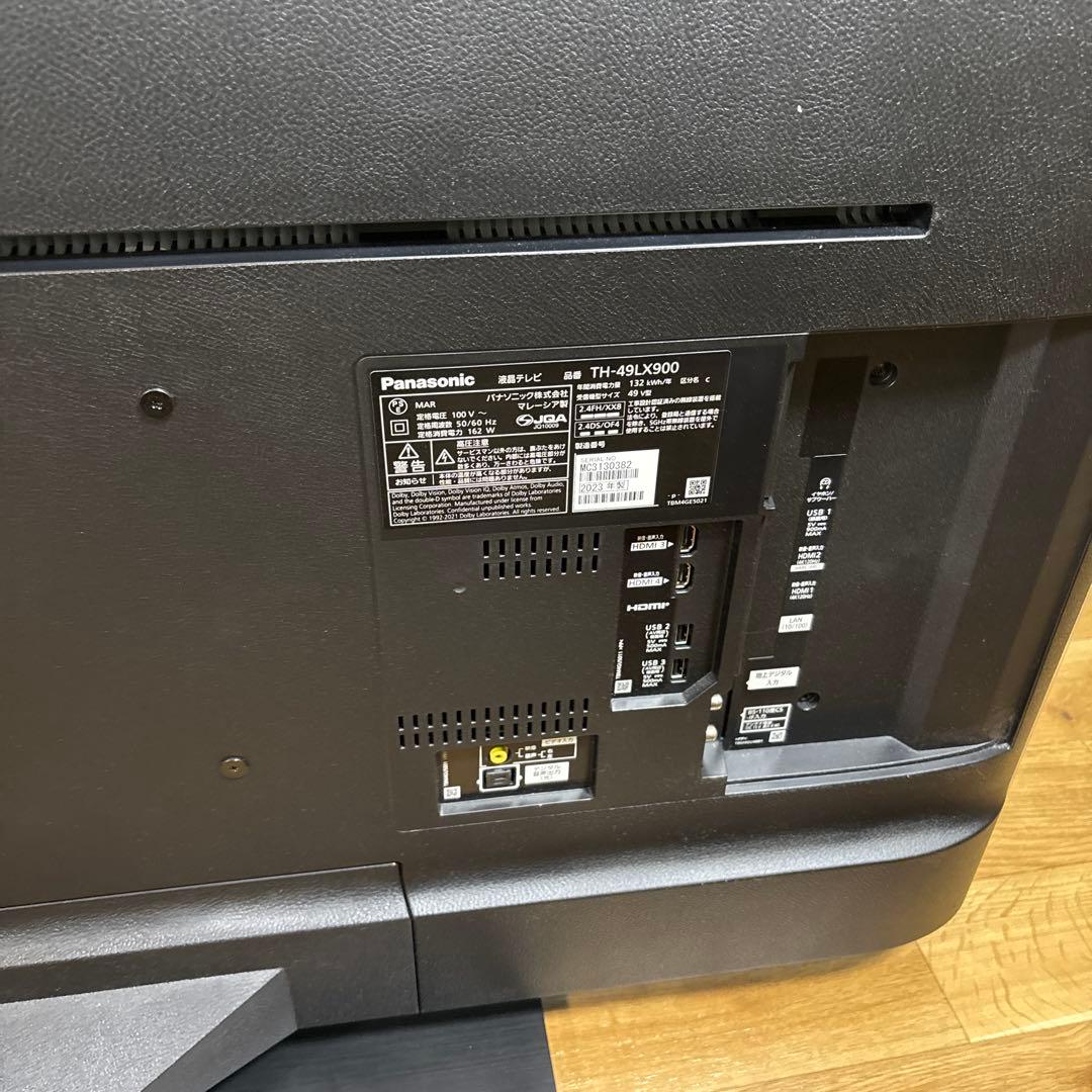 Panasonicビエラ49型4K液晶テレビ 2023年製 TH-49LX900