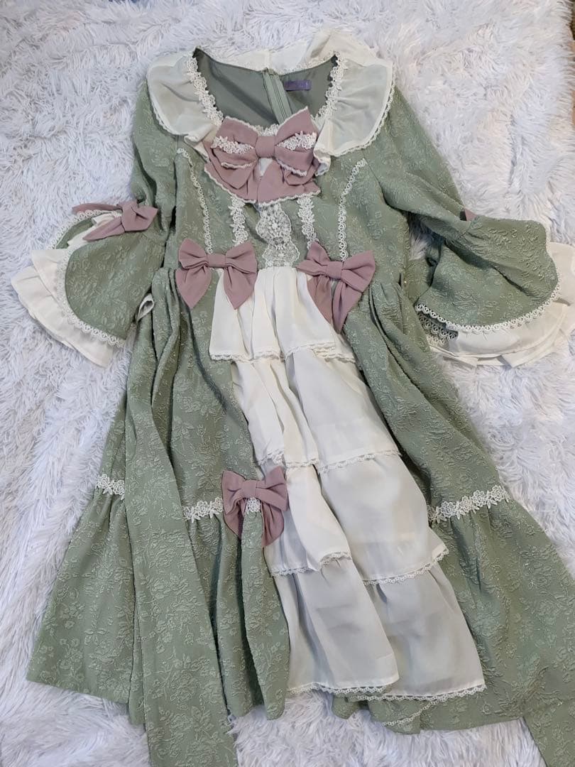 axes femme kawaiiメアリー姫袖ドレス メアリーハーフボンネット