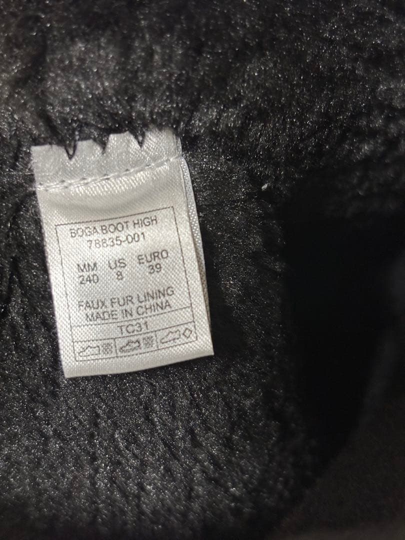 【良品】BOGS ボグス レディース　スノーブーツ　ブラック　24センチ