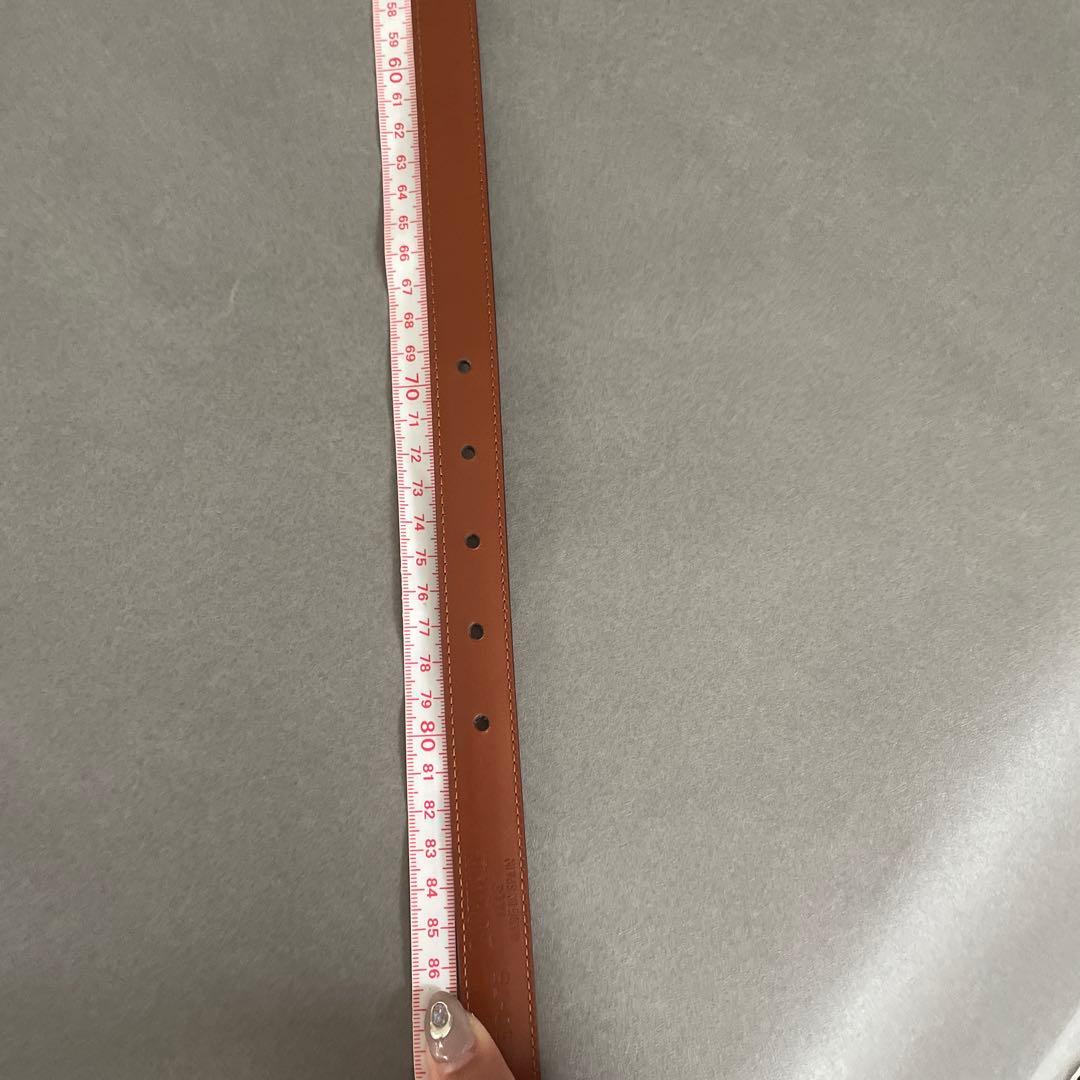 LOEWE ブラックレザーベルト 30-75