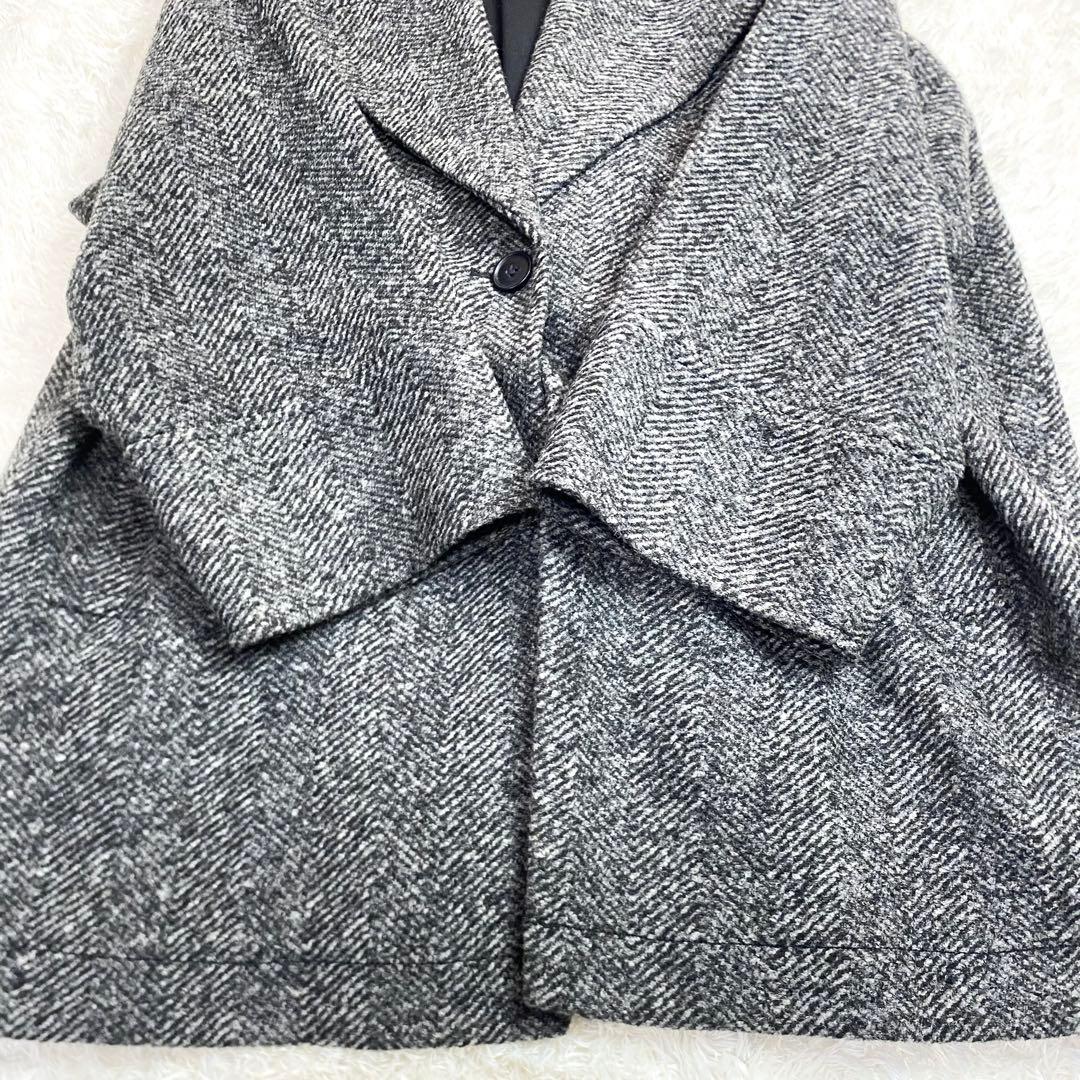 22AWスピックアンドスパン　W スライバーヘリンボーンミドルコート　Mサイズ