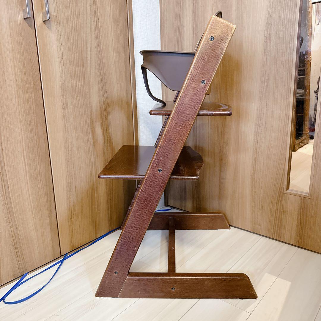 状態良好★ベビーガード付き ストッケ トリップトラップ ブラウン