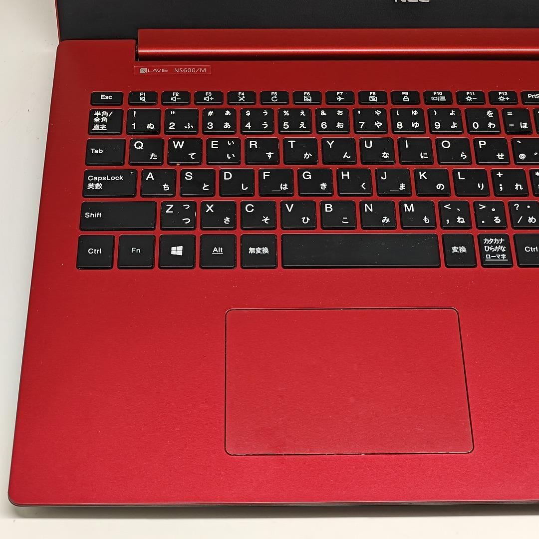 【NEC】Lavie Ryzen7 SSD256GB 12GB 赤 ノートPC