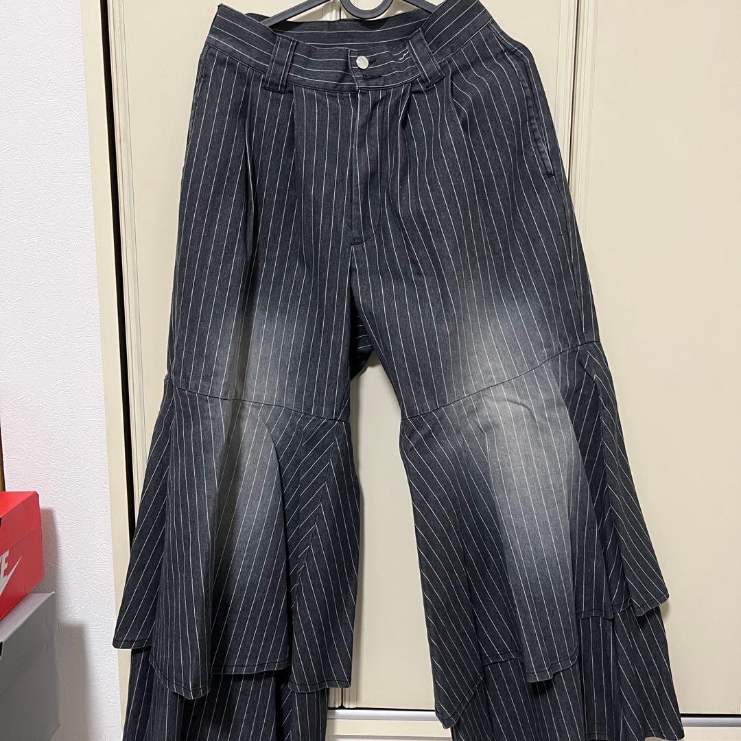 seyto ストライプ　レイヤード　デニム