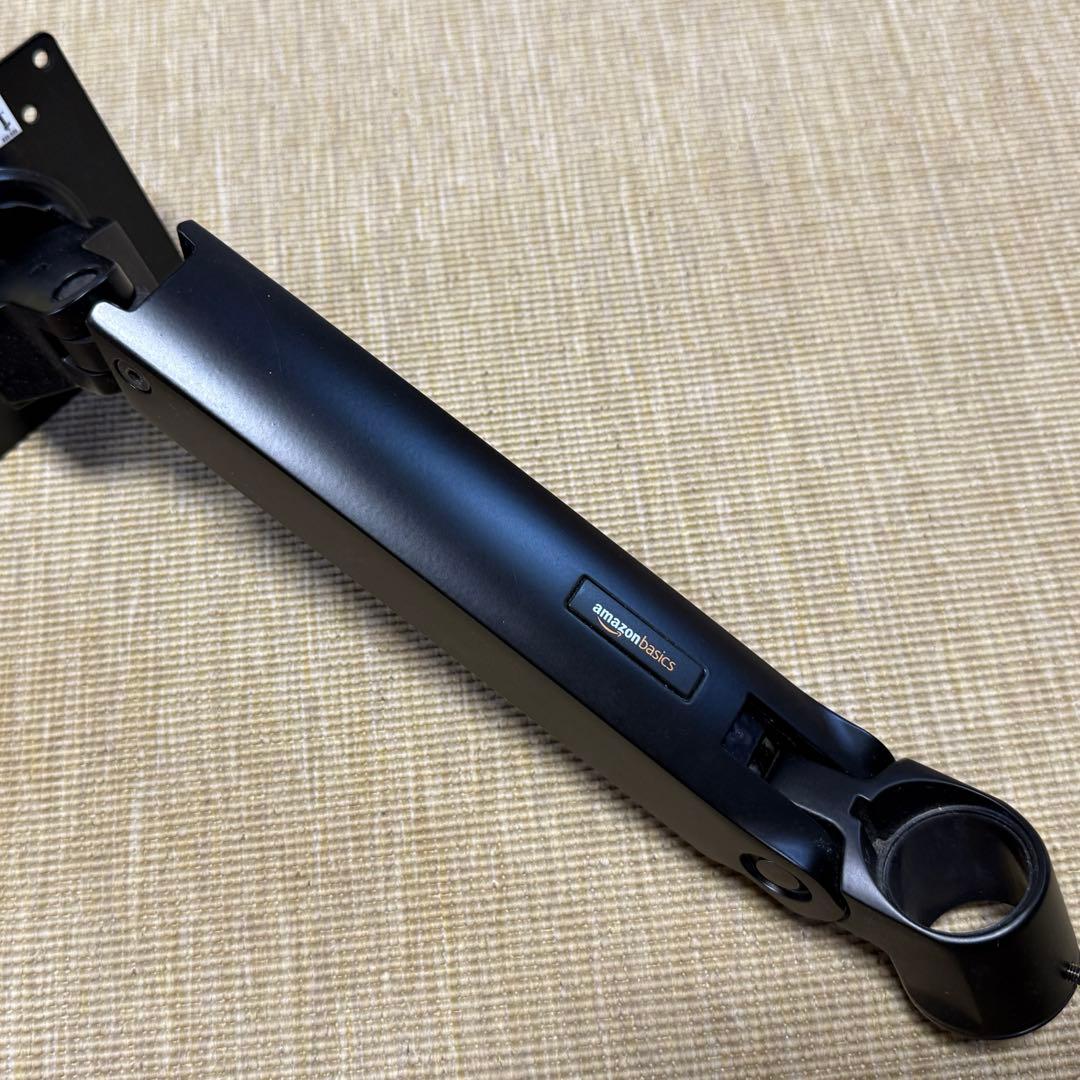 Amazonベーシック 壁掛タイプ シングルモニターアーム ブラック