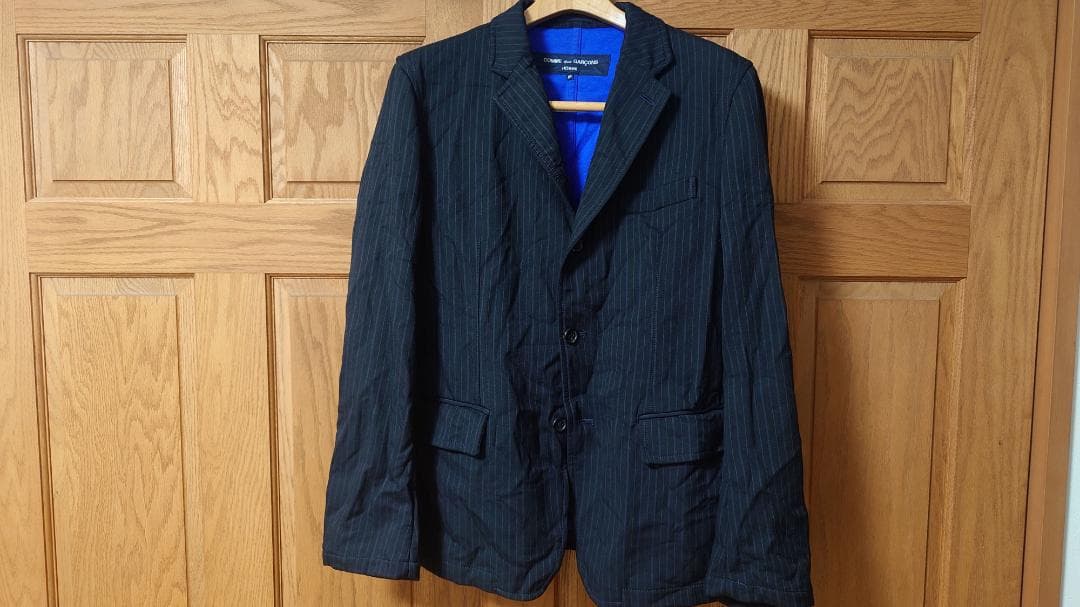 コムデギャルソンCOMME desGARCONS/縮絨/M/ポリエステル/黒/M