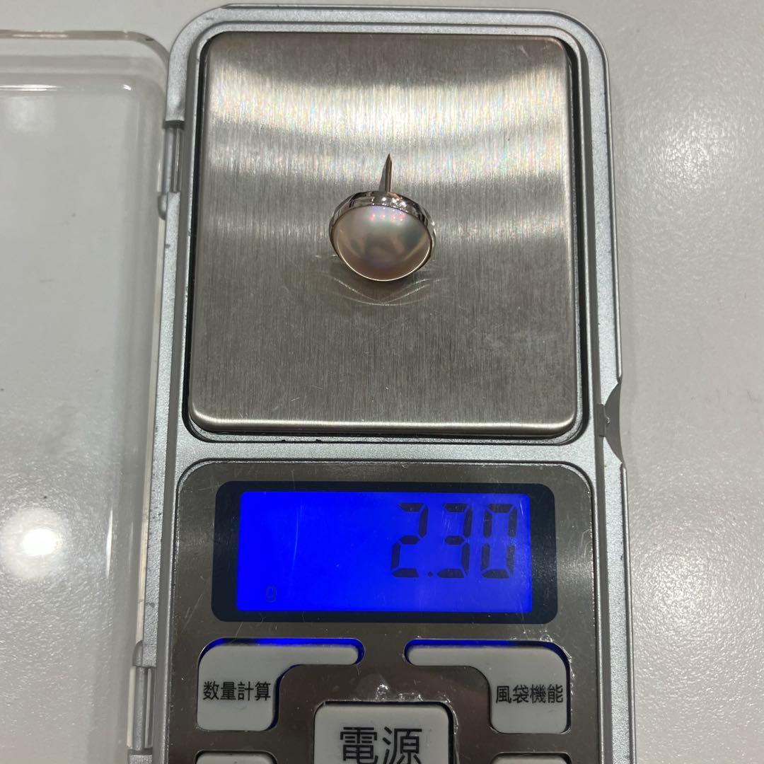 マベパール　真珠 k18wg ネクタイピン 日本製