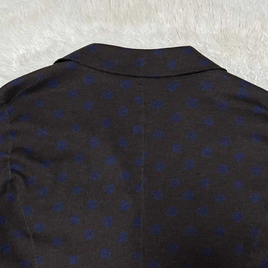 現行　近年モデル　45R テーラード ジャケット　ドット　ウール　茶色　紺　3