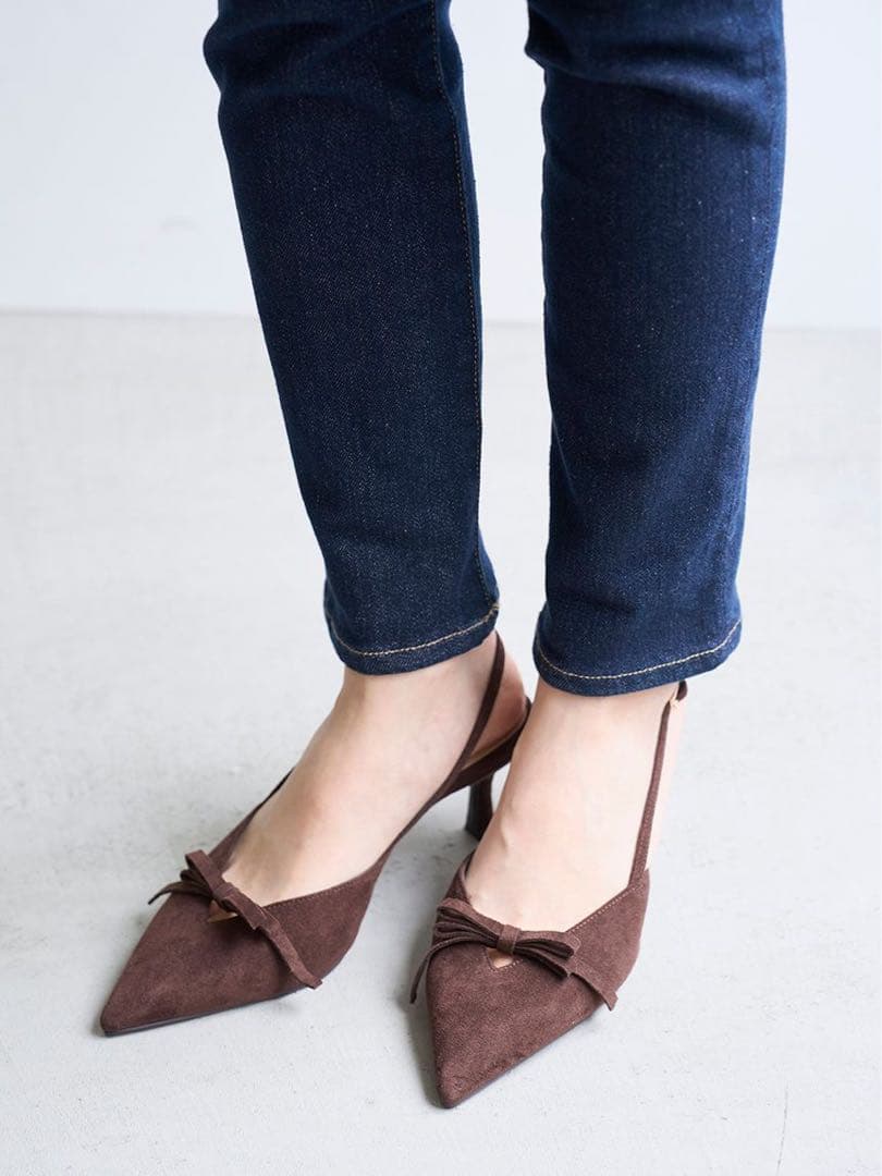 SNIDEL リボンパンプス