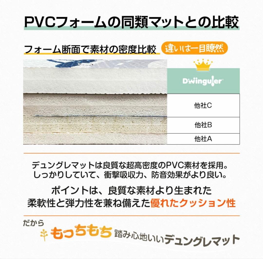 韓国Dwinguler PVCプレミアムもちもちプレイマット 150×250大判