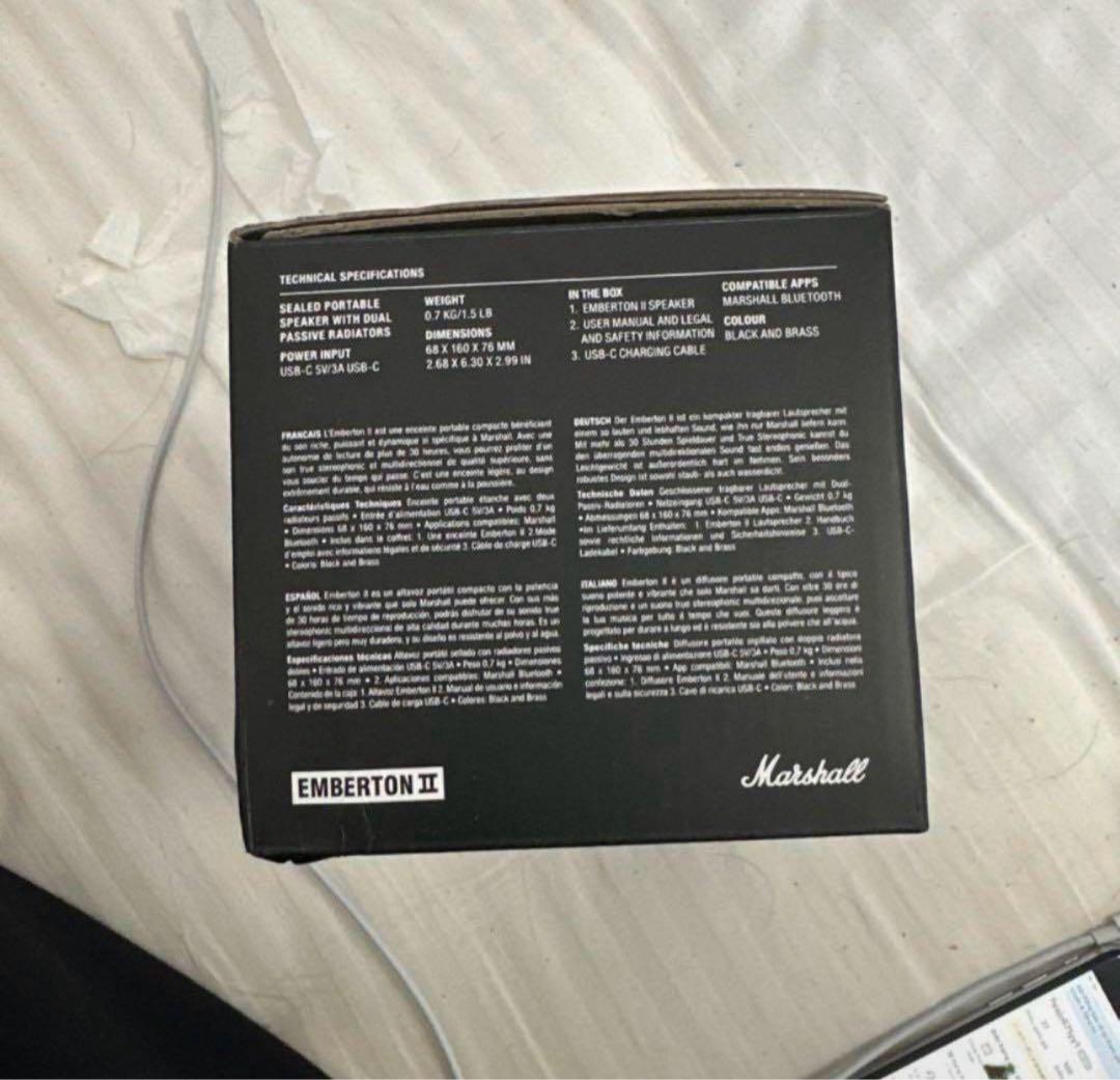 スピーカー・ウーファー Marshall Emberton II New