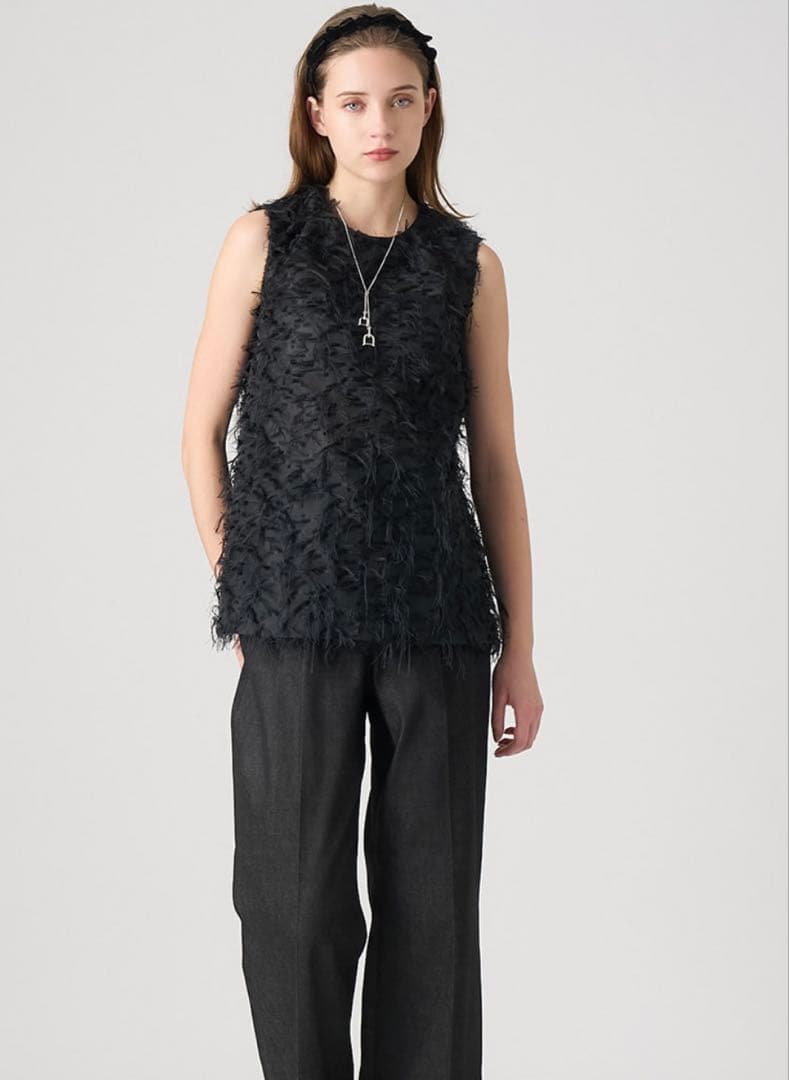 ANAYI アナイ　フェザーカットジャガード ブラウス　2025秋冬