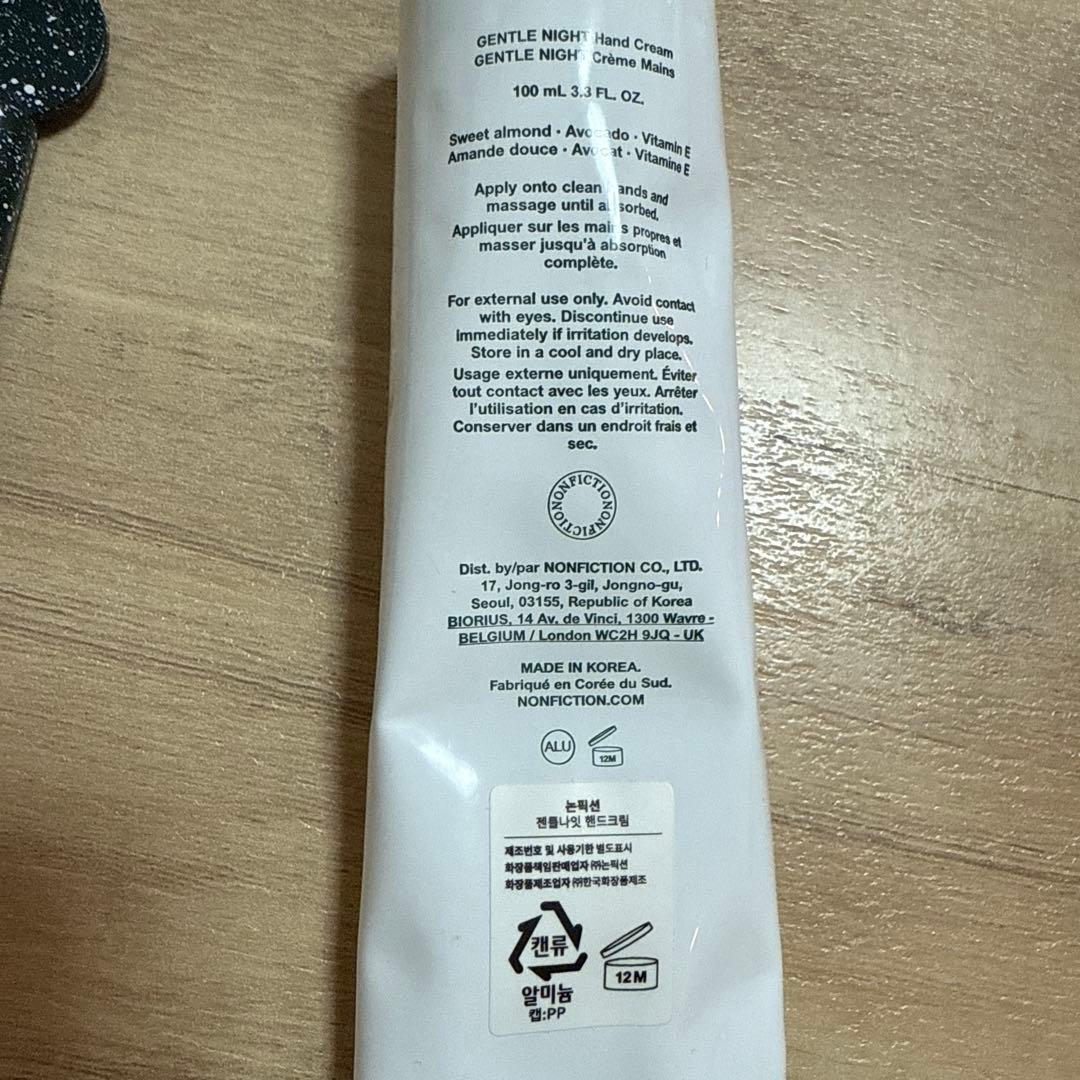 NONFICTION Gentle night 100ml + ハンドクリーム