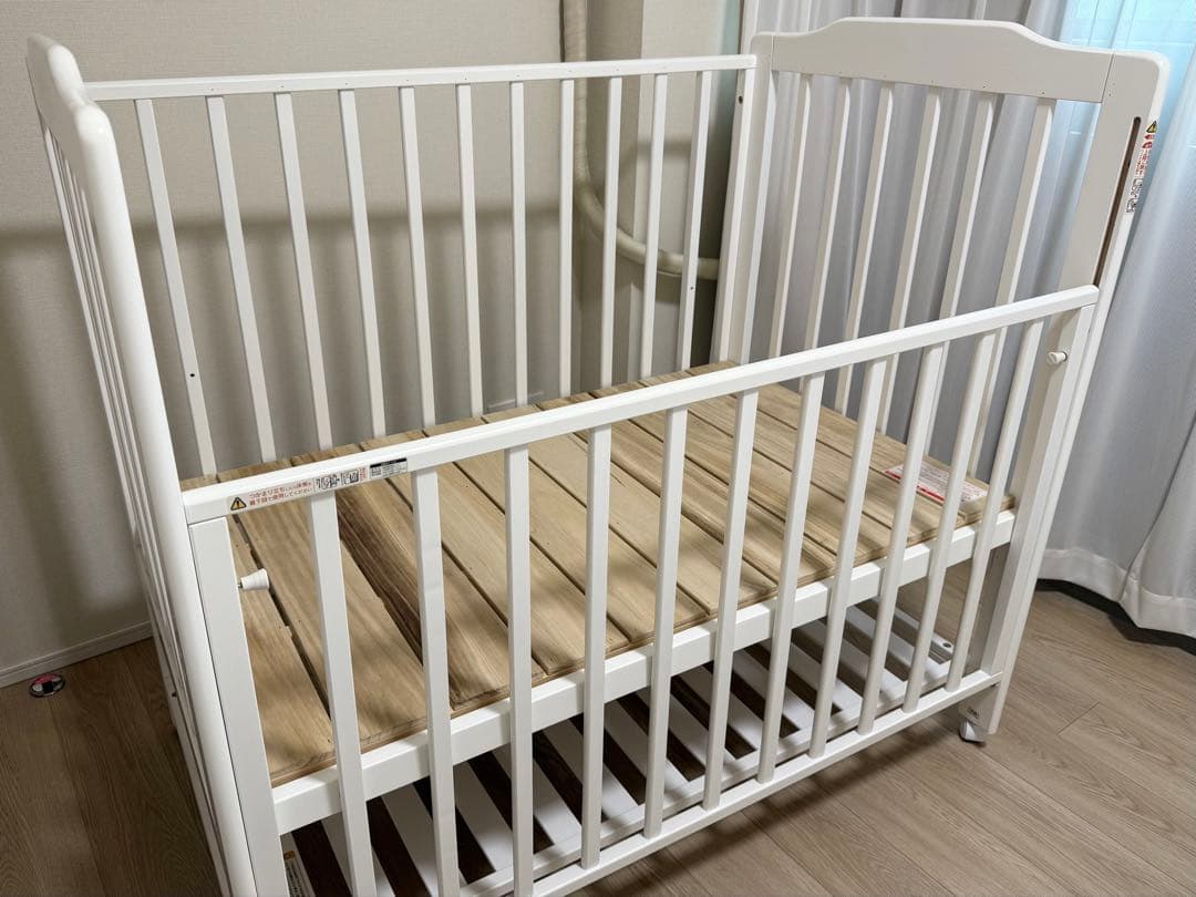 KATOJI ベビーベッド ホワイト ハイシート