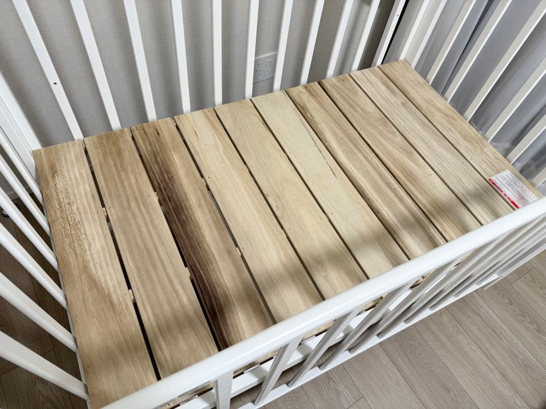 KATOJI ベビーベッド ホワイト ハイシート