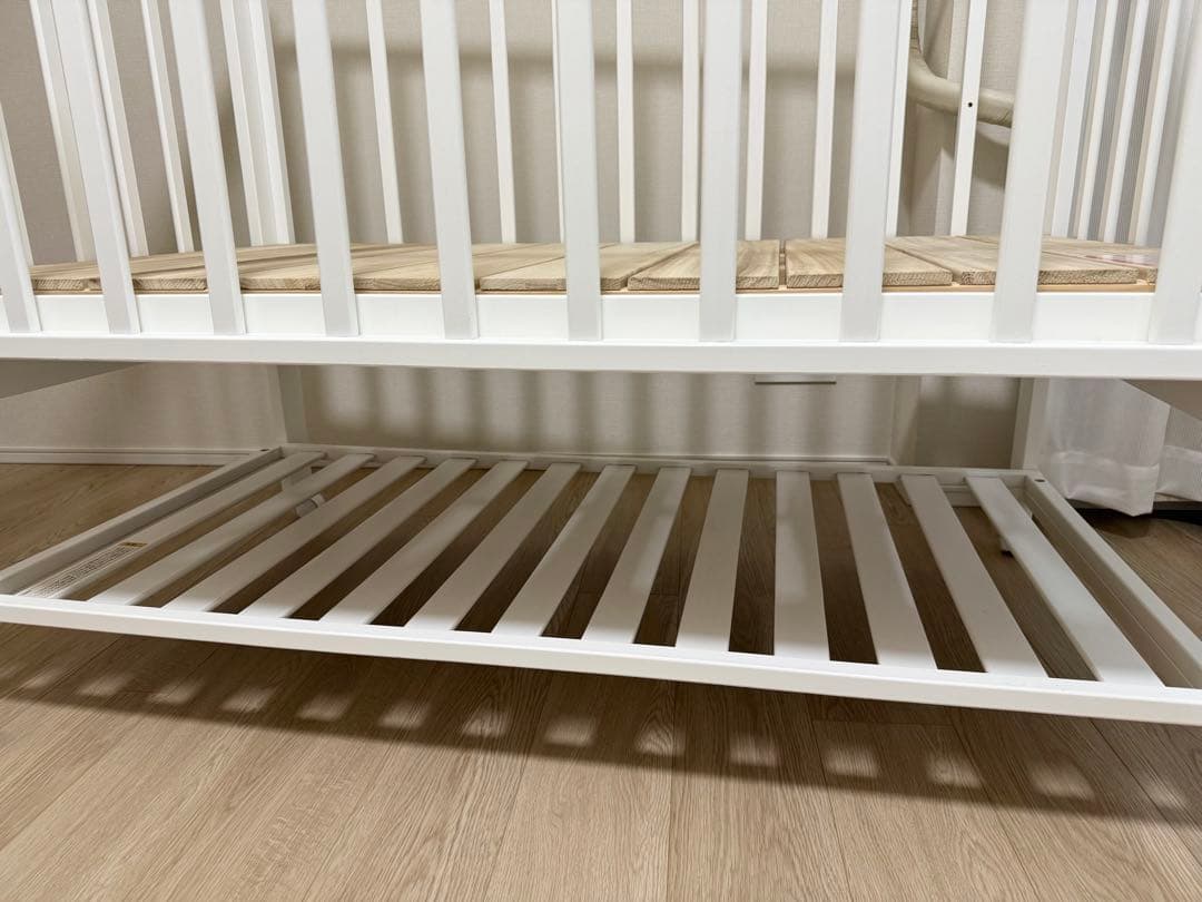 KATOJI ベビーベッド ホワイト ハイシート