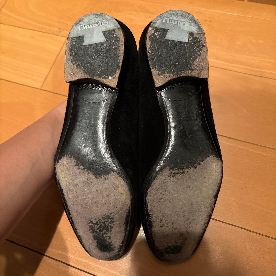 削除予定最終価格　チャーチ　エンブレム　フラットシューズ　ブラック　38