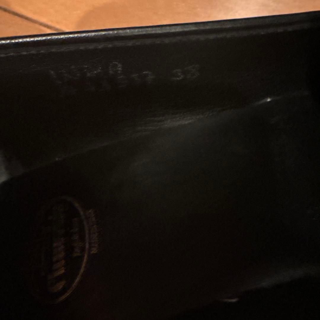 削除予定最終価格　チャーチ　エンブレム　フラットシューズ　ブラック　38