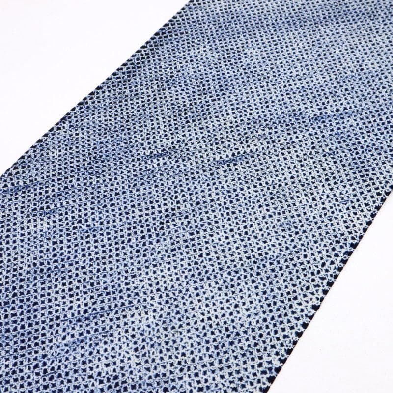 《しろ★手縫い仕立て＋手しぼり＊浴衣◆総三浦絞り◆木綿◆反25-100》