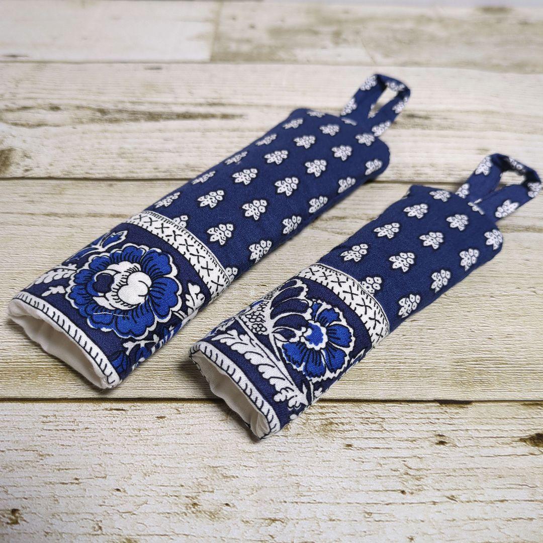 ボストンバッグ　スクエアバッグ　フライパン持ち手カバー　ハンドメイド