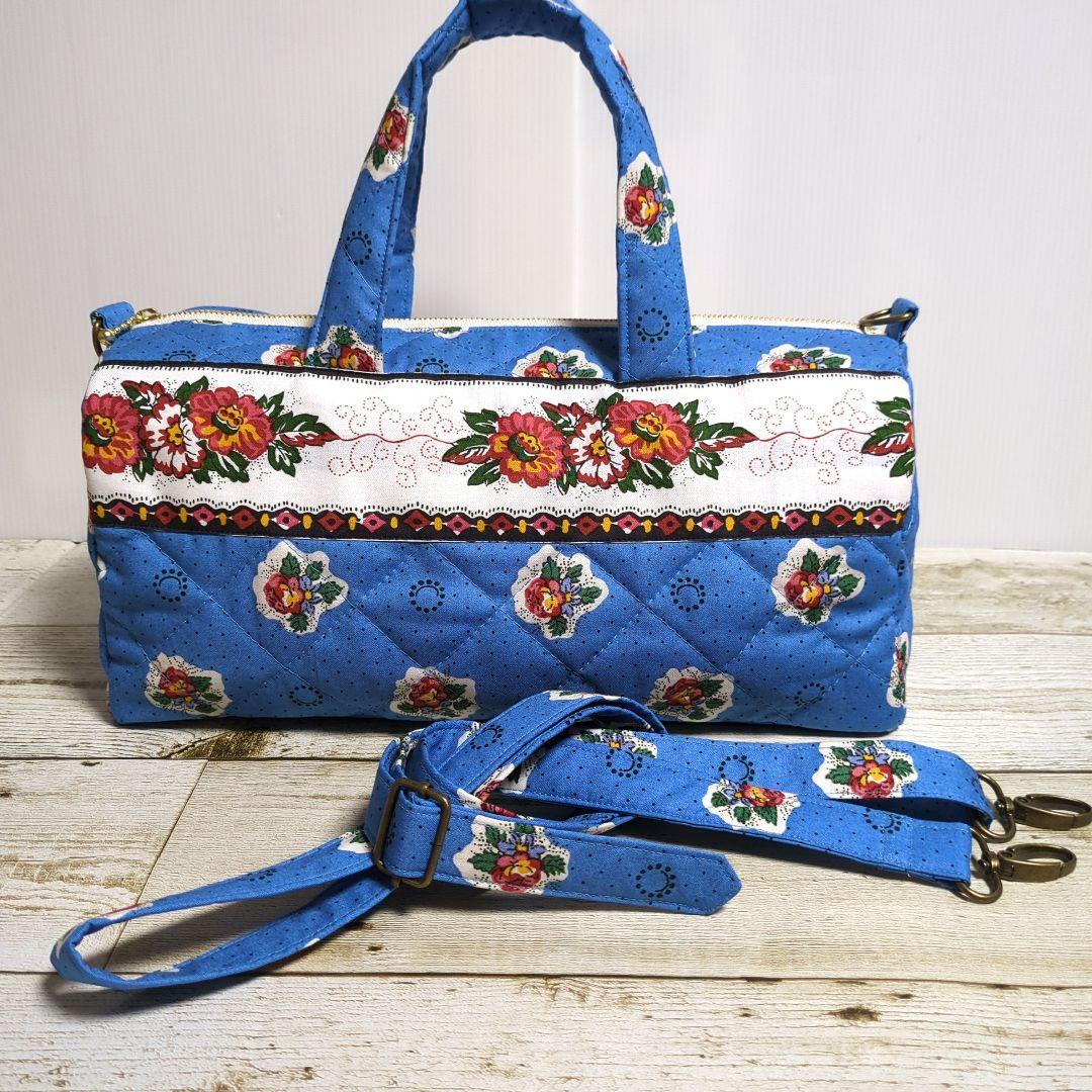 ボストンバッグ　スクエアバッグ　フライパン持ち手カバー　ハンドメイド