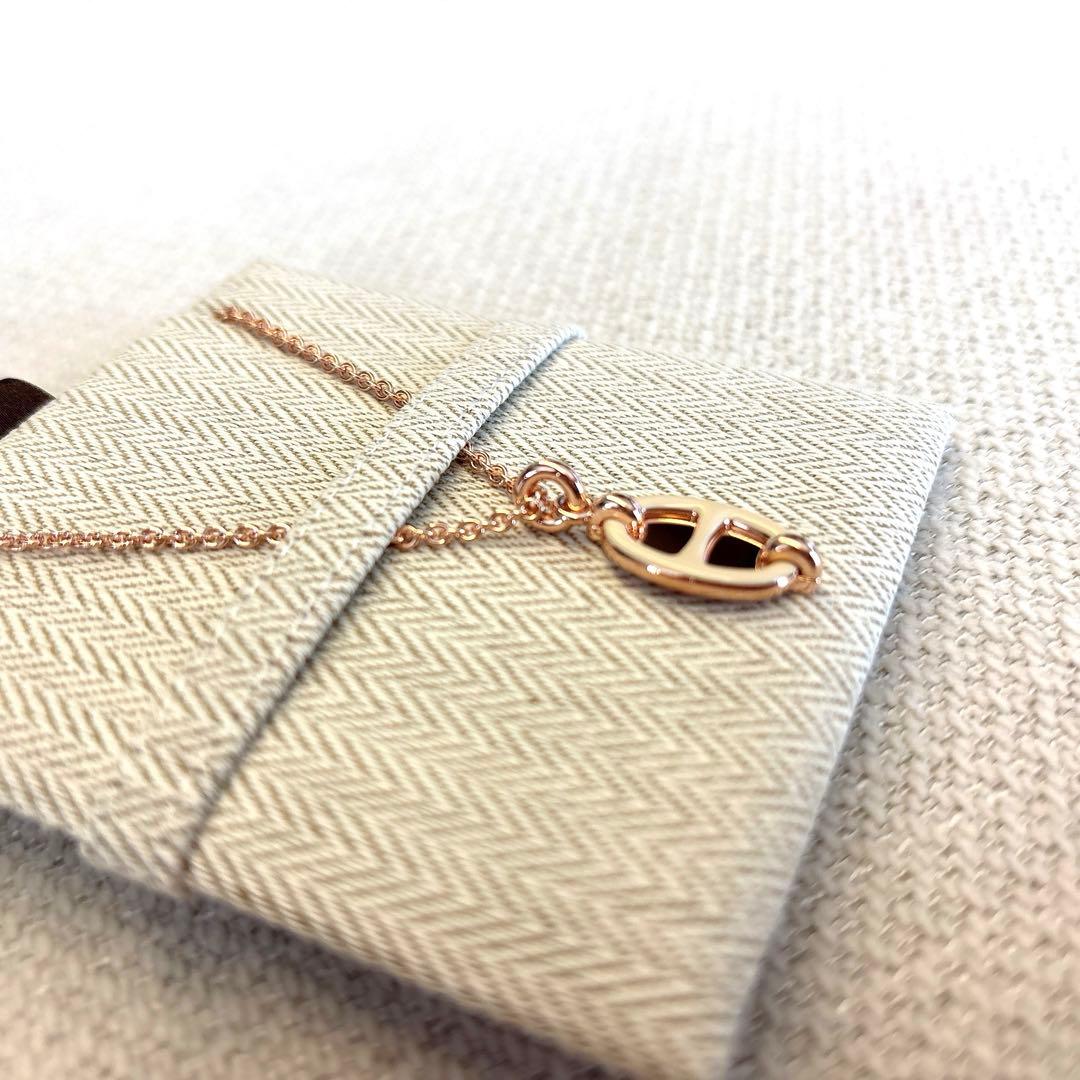 【新品未使用】HERMES エルメス ミニマイヨンPMネックレス クレーム