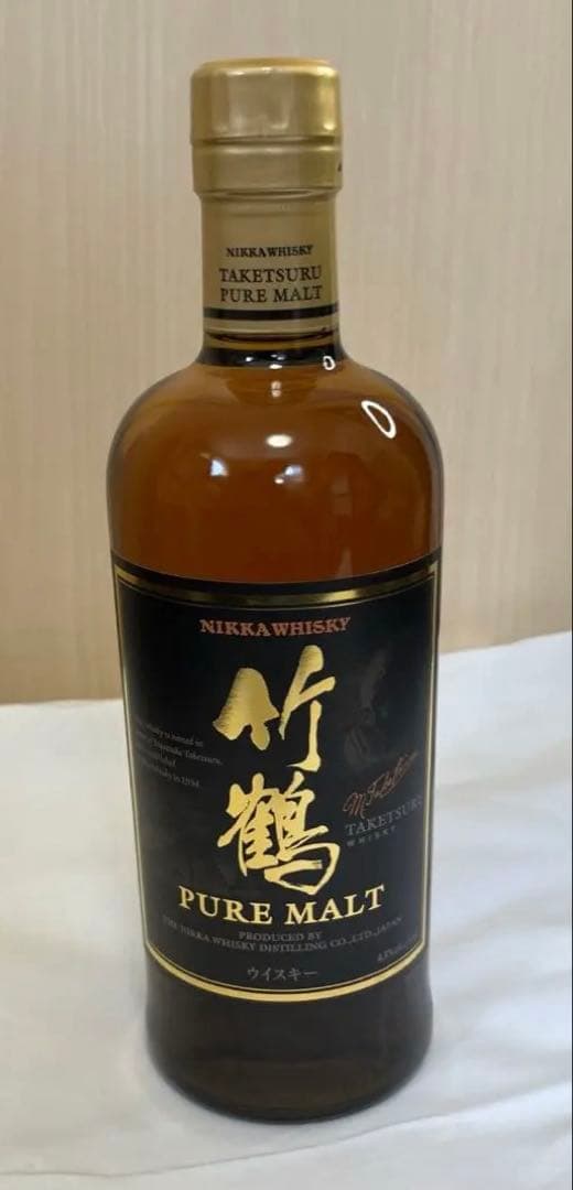 竹鶴 ピュアモルト ウィスキー旧ラベル　終売品 700ml