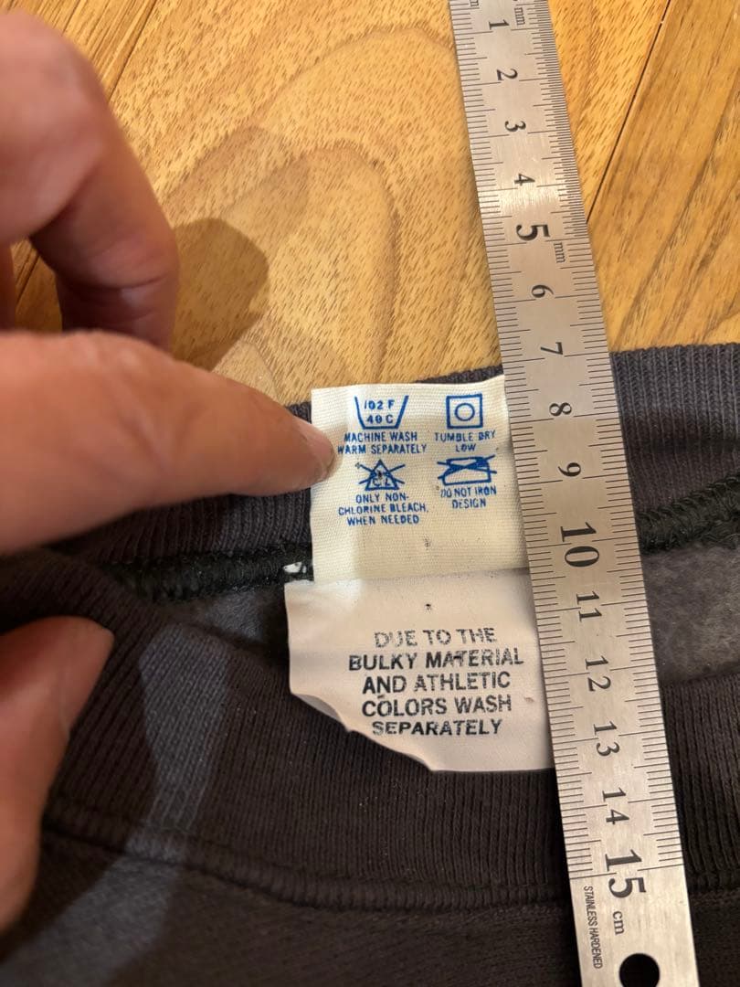 チャンピオンスウェットトリコタグ完全目無し