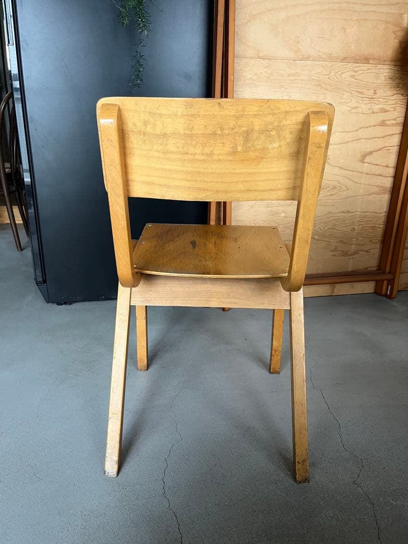 ヴィンテージ　スタッキング　スクールチェア　椅子　イギリス　トーネット　チェア