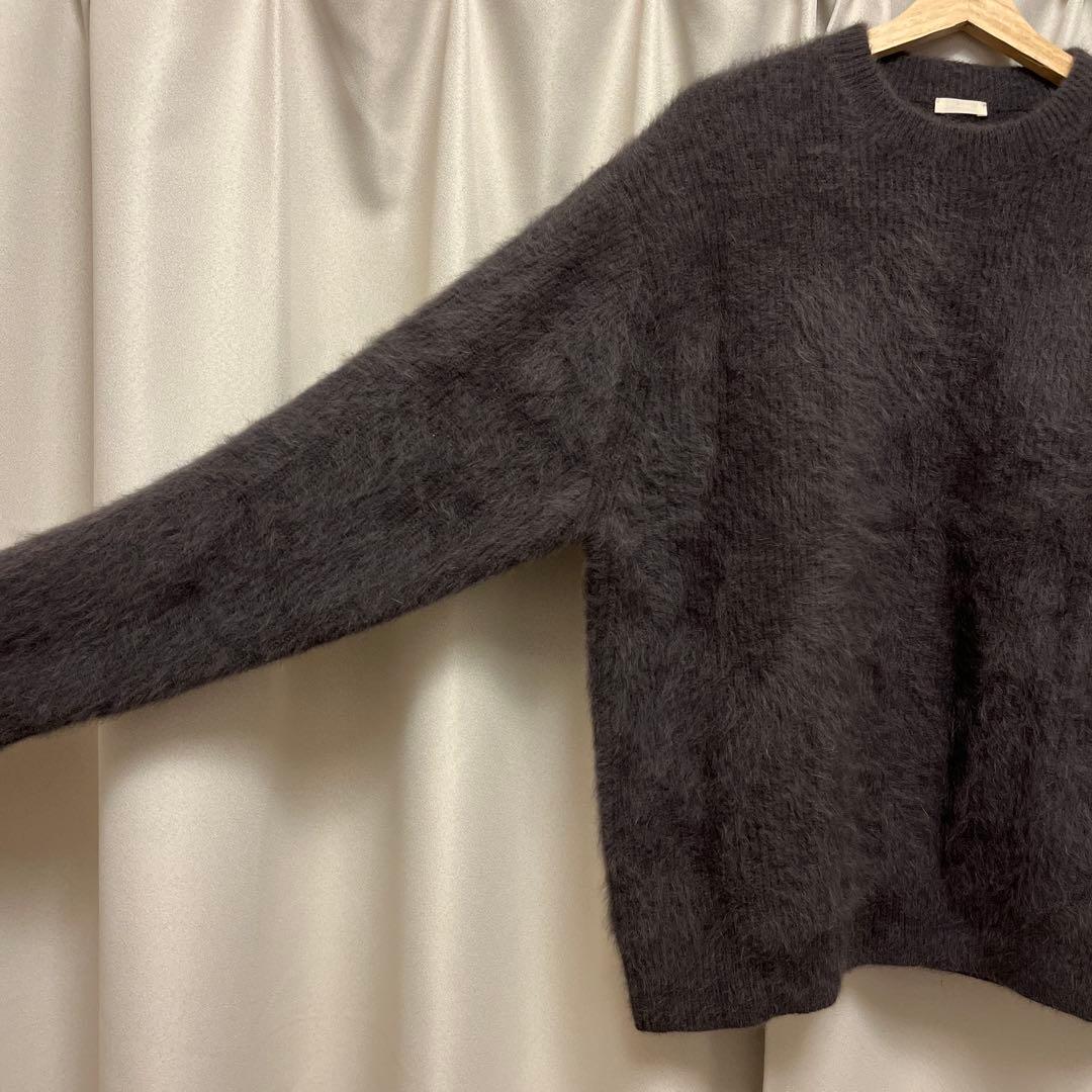LIDNM FOX CASHMERE KNIT モカ