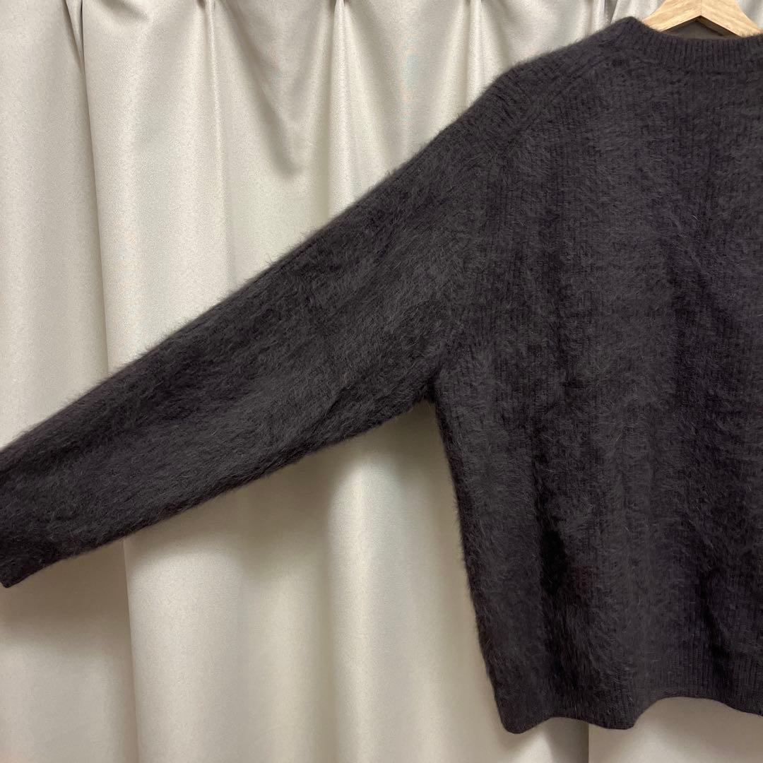 LIDNM FOX CASHMERE KNIT モカ