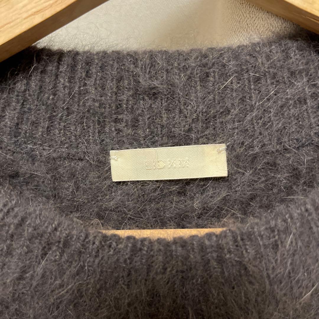 LIDNM FOX CASHMERE KNIT モカ
