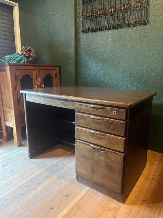 karimoku カリモク 書斎デスク 机 学習机 アンティーク インテリア