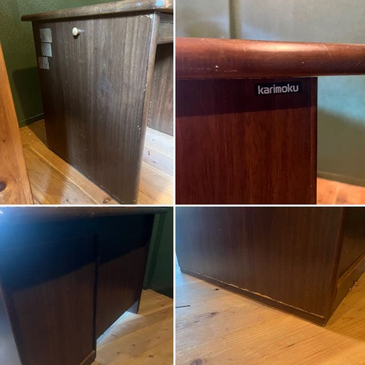 karimoku カリモク 書斎デスク 机 学習机 アンティーク インテリア