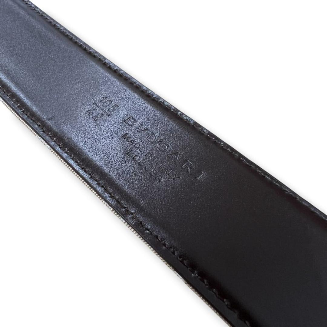 ☆BVLGARI ブルガリ ベルト ベージュ シルバー金具 サークル