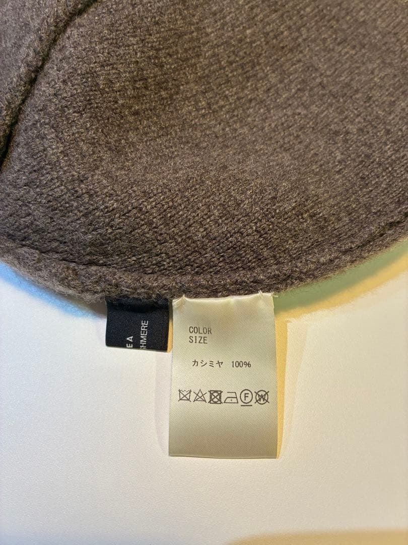 【Sillage】BABY CASHMERE CAP BROWN
