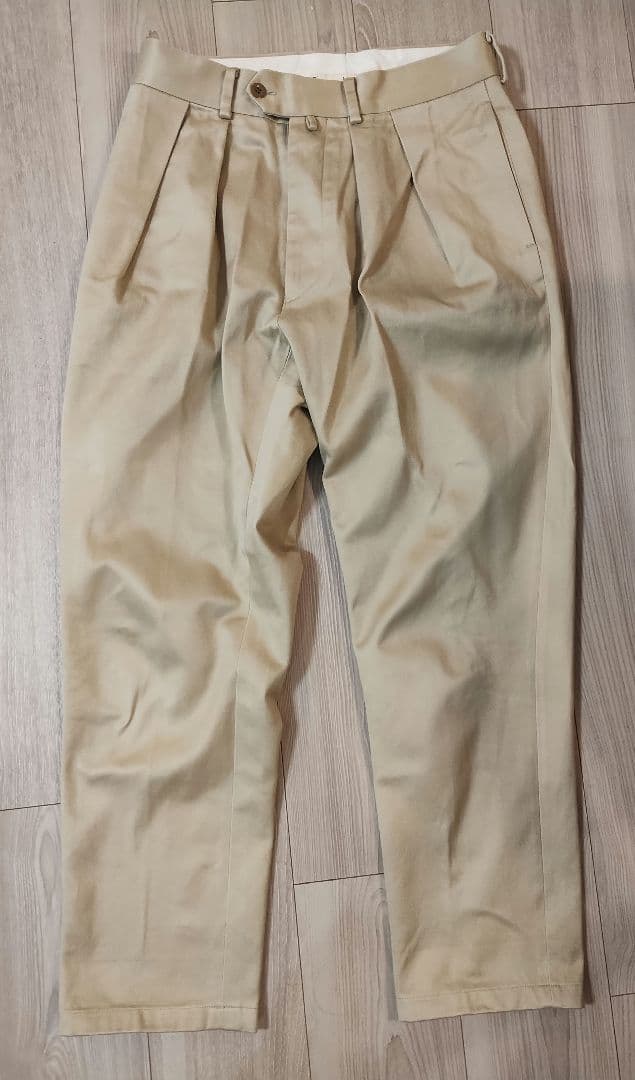 NEAT ニート　ベージュ 2タック チノパン　秋冬