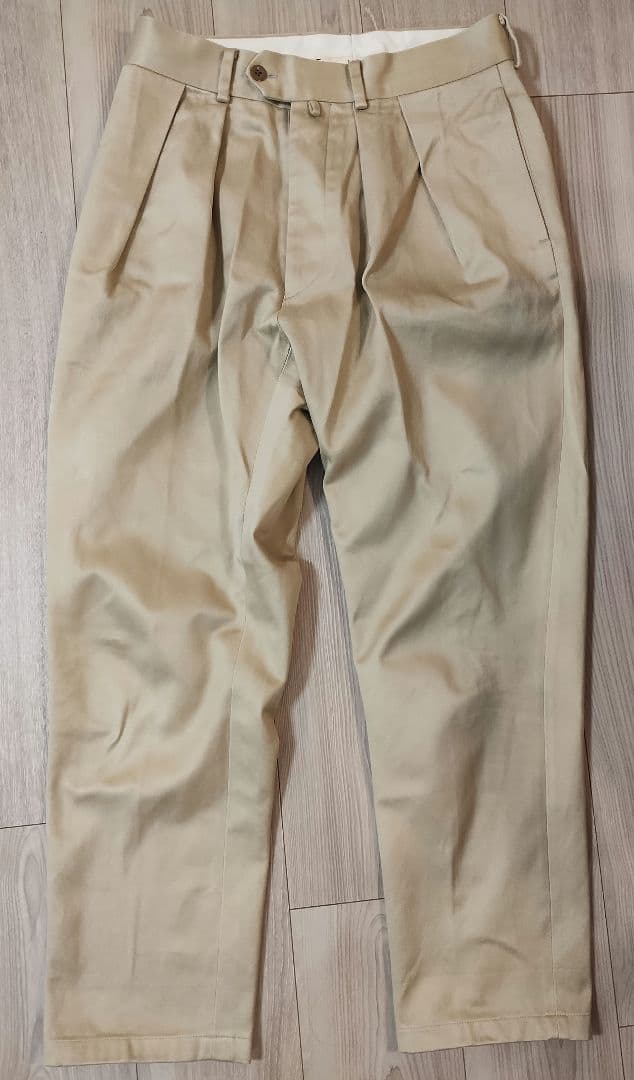 NEAT ニート　ベージュ 2タック チノパン　秋冬