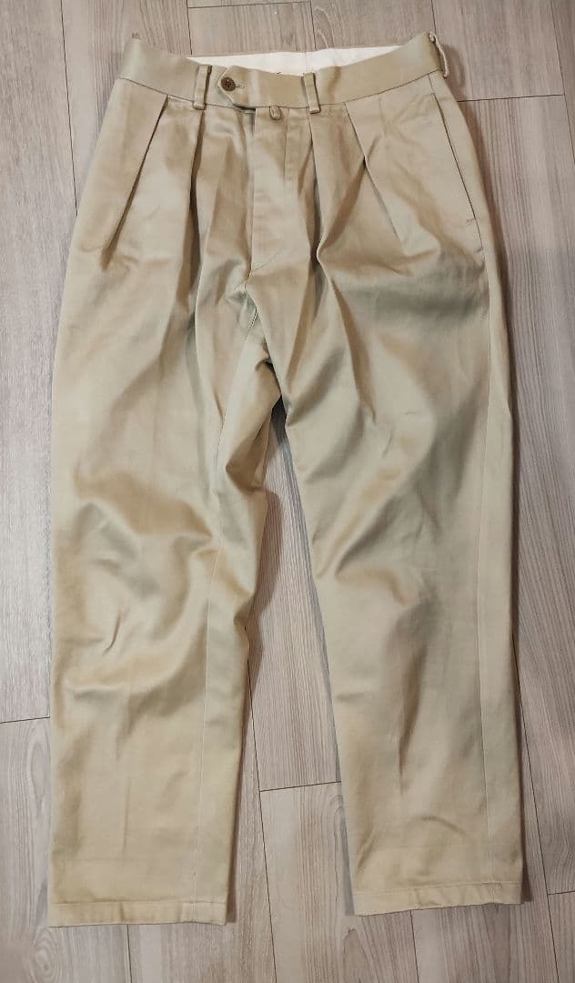 NEAT ニート　ベージュ 2タック チノパン　秋冬