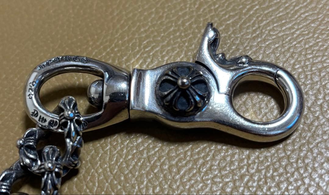 【SILVER925】ウォレットチェーン シルバー925刻印有246g美品極太