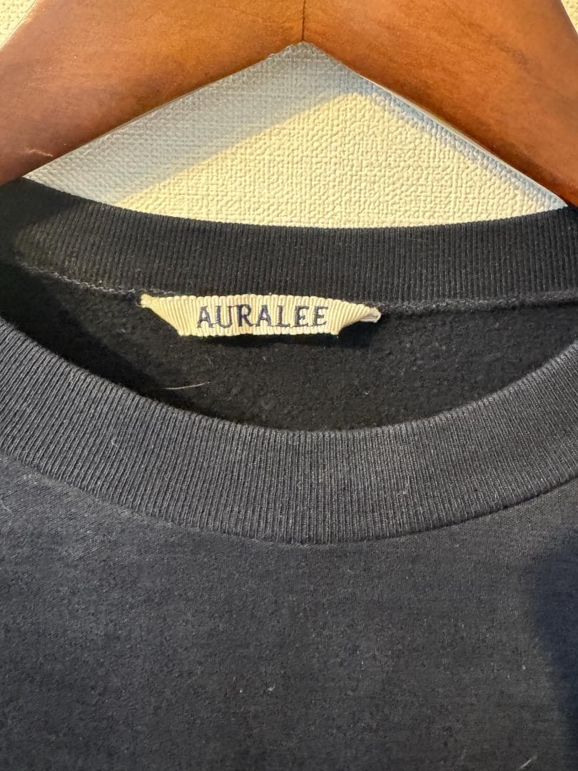 【極美品】AURALEE ハイゲージスウェット 4 濃紺 即完売モデル
