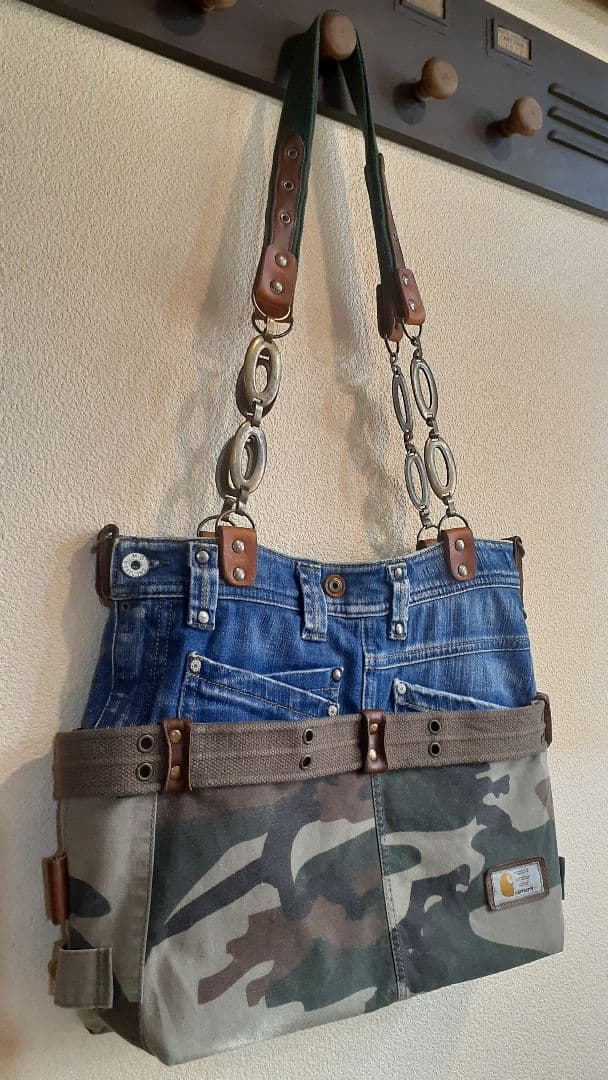 ミリタリーリメイク ★★★ GORGEOUS VINTAGE 肩掛けトート&…