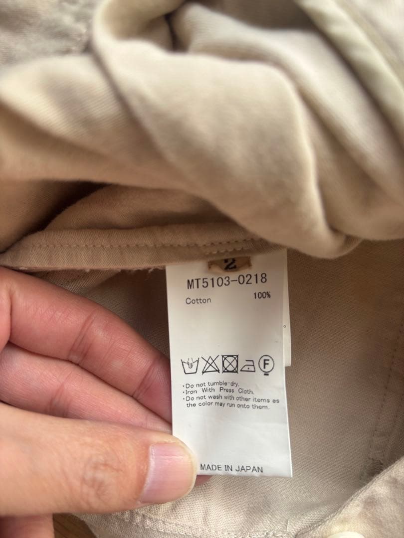 20日まで値下げ25ss maatee&sons MARVERICK 生成り