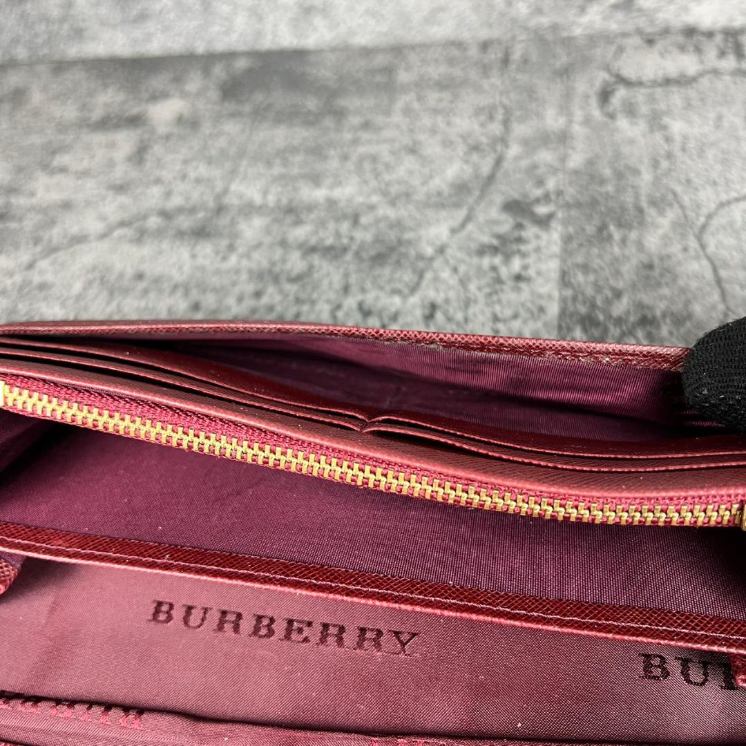 BURBERRY ノバチェック キャンバス×レザー 長財布