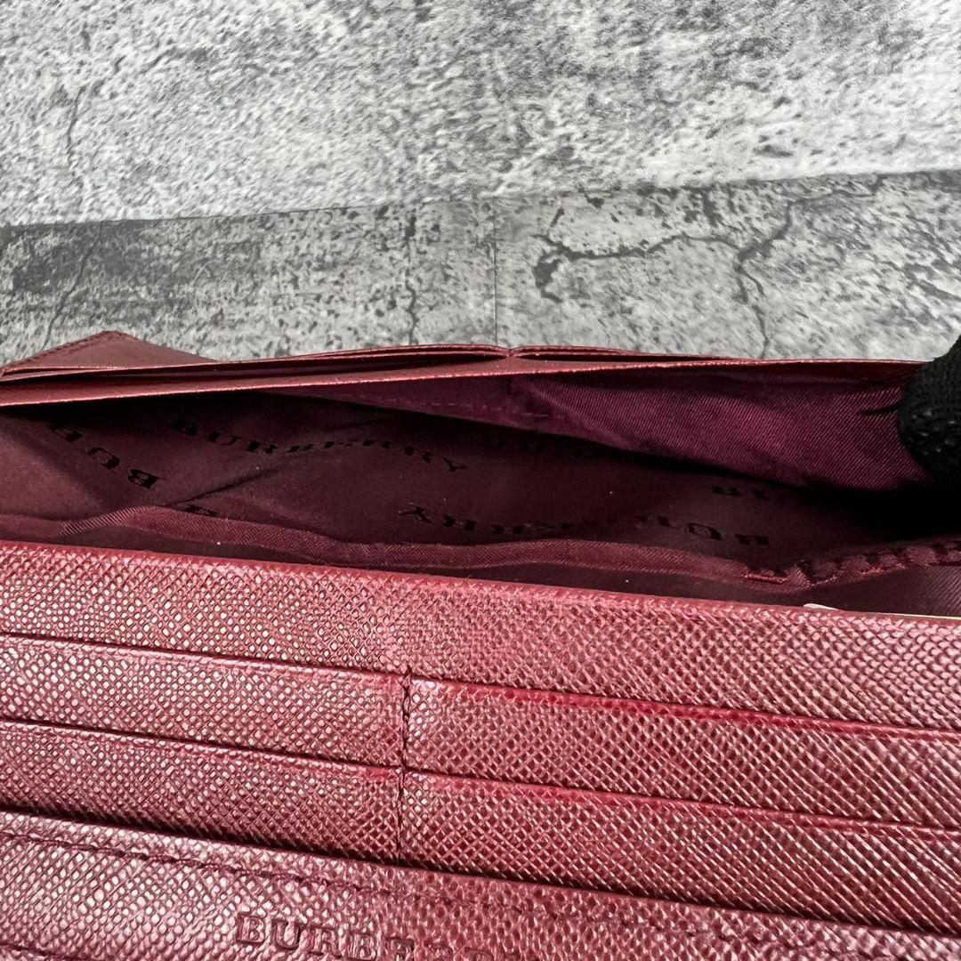 BURBERRY ノバチェック キャンバス×レザー 長財布