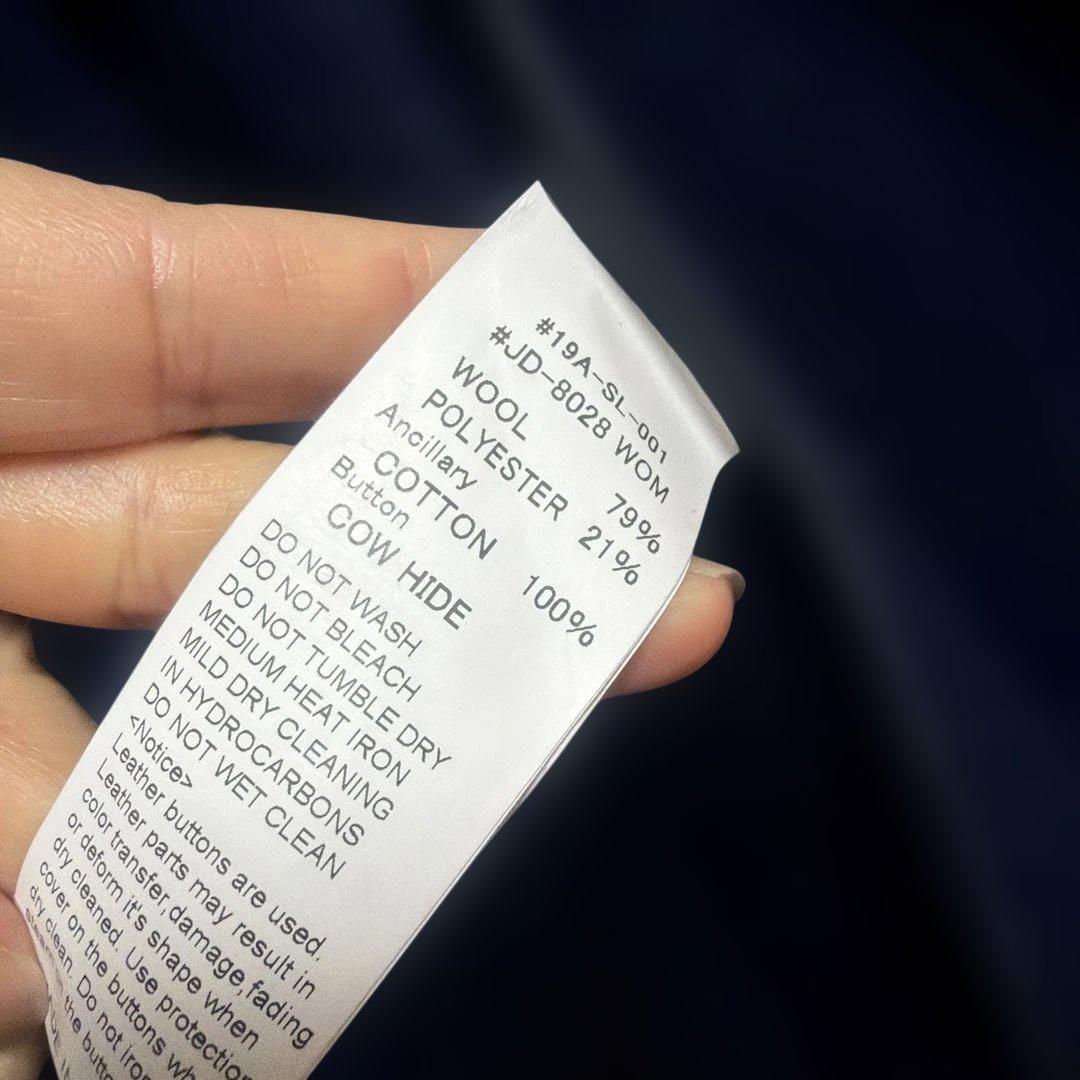 美品☆DANTON ネイビー フード付きピーコート36サイズ