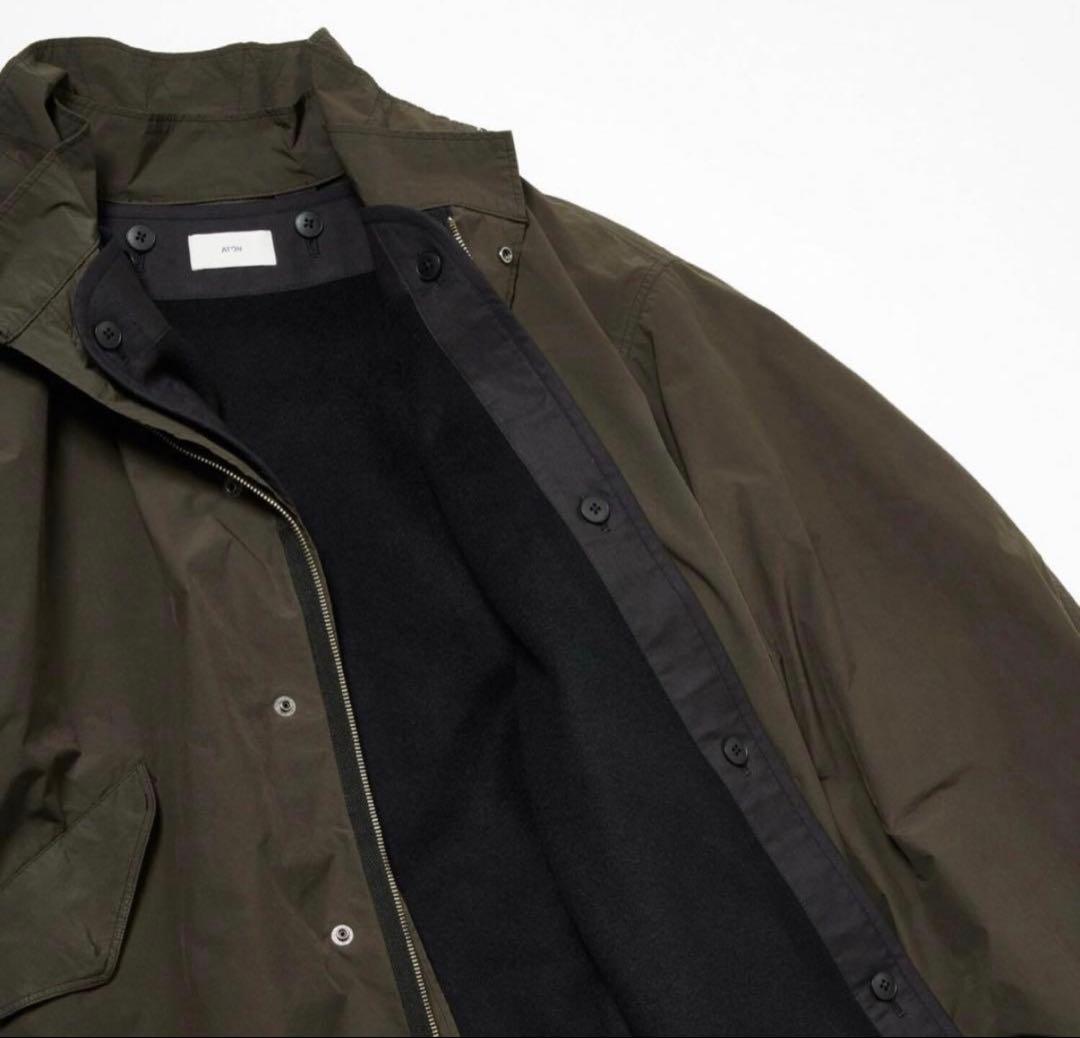 aton×ビューティ＆ユース別注　ショート丈モッズコート オリーブ